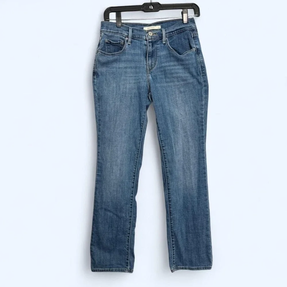 Levi's 505 Straight Jeans‎ Bundle Sz 4 Dark & Medium Wash Denim Lot of 3 Casual